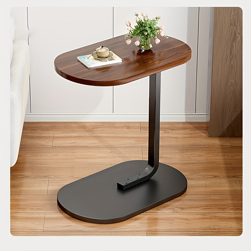 Adjustable C-Shaped Side Table – Swivel Top, Height Adjustable, Space-Saving for Couch & Bedside