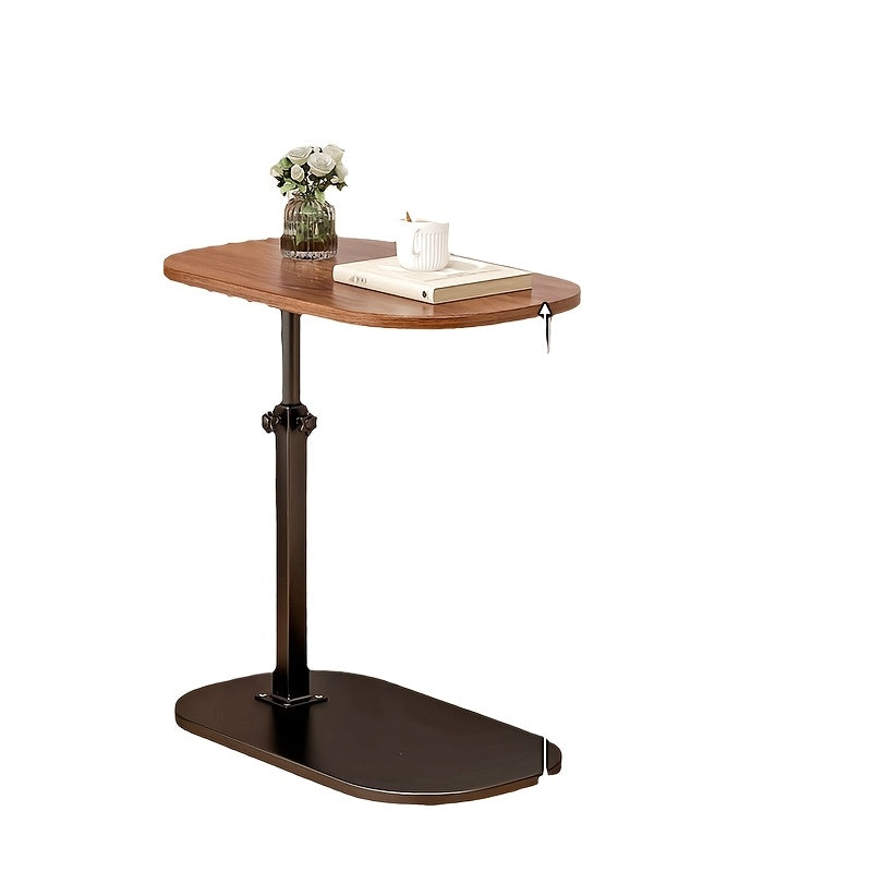 Adjustable C-Shaped Side Table – Swivel Top, Height Adjustable, Space-Saving for Couch & Bedside