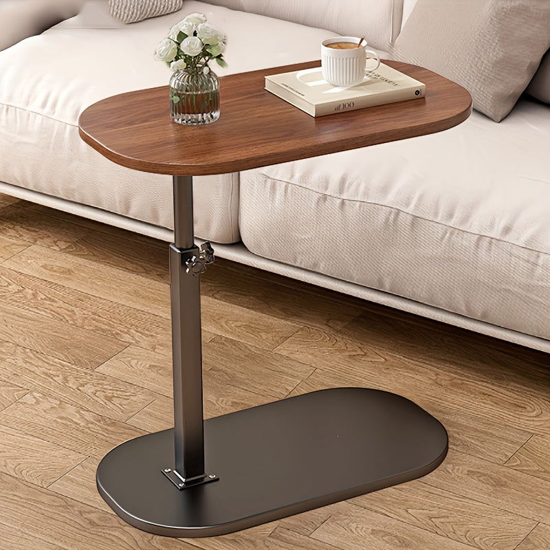 Adjustable C-Shaped Side Table – Swivel Top, Height Adjustable, Space-Saving for Couch & Bedside